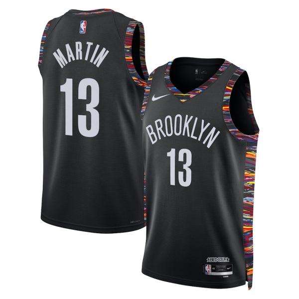 Brooklyn Nets Trikot Tyrese Martin Nike 2025-26 City Edition Schwarz Swingman - Herren